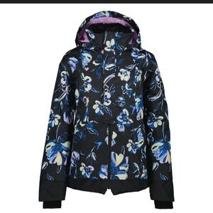 Obermeyer Taja Print Ski Jacket Night Life Insulated Youth Girls Size X-Large
